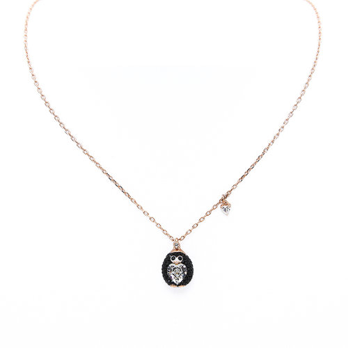 Swarovski/施華洛世奇  Little Penguin 女士黑色時尚首飾項鏈 5412367