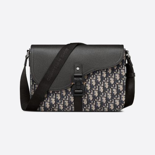  DIOR迪奧 22年秋冬 男士 單肩包 Sac Messenger Saddle 1ADME162YKS_H27E