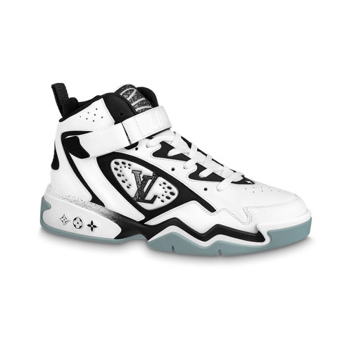 Louis Vuitton/路易威登 22年秋冬新款 LV TRAINER 2系列 男士白色牛皮革魔術(shù)貼鞋帶運動鞋1AAH94