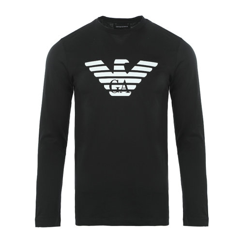 Emporio Armani/安普里奧阿瑪尼22春夏老鷹徽標男士長袖T恤8N1TN81JPZ