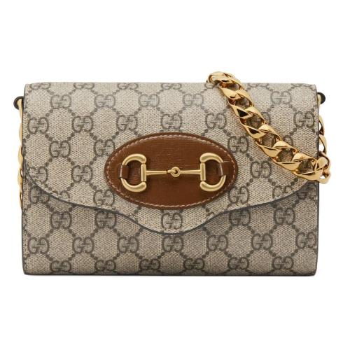  GUCCI古馳 22年秋冬 女士 Gucci Horsebit 1955系列迷你手袋 724713 HUHHX 8565