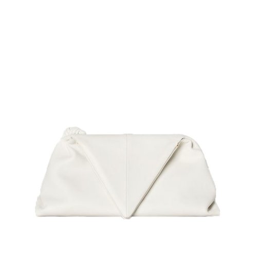 Bottega Veneta/葆蝶家  寶緹嘉女包 女士白色皮質(zhì)經(jīng)典時(shí)尚手拿包 622712VCP30