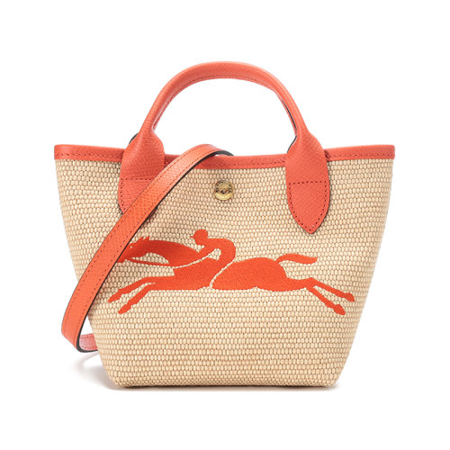 Longchamp/瓏驤【22春夏新款】女士迷你款織物手提單肩斜挎包水桶包托特包  10162 HYT