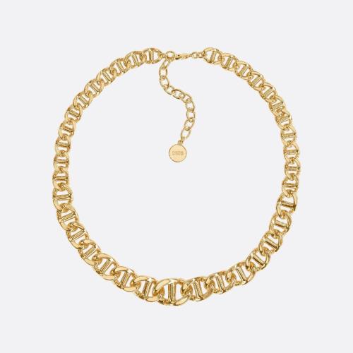  DIOR迪奧 22年秋冬 女士 項鏈 Collier CD Navy N1817CDNMT_D300