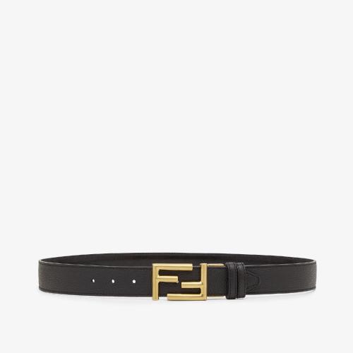 FENDI芬迪 22年秋冬 男士 腰帶 黑色皮帶 7C034470JF05TC
