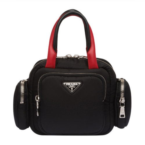 PRADA/普拉達(dá) 女士黑色手提包 1BB061-2CKI-F0D9A-V-OOO