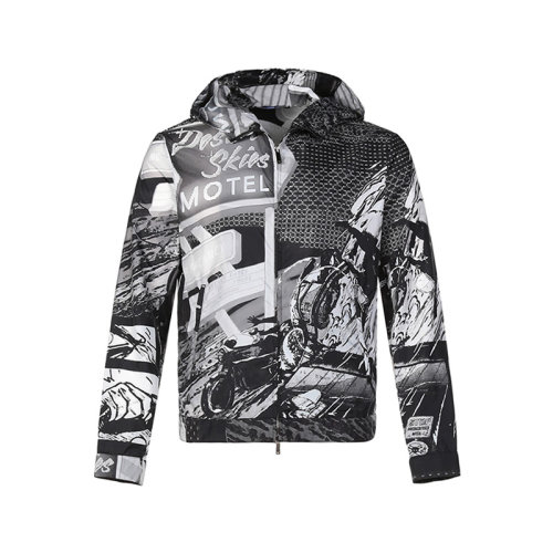 Emporio Armani/安普里奧阿瑪尼【22年新款】男士賽車膠囊系列錦綸連帽夾克上衣外套皮膚衣 I1R410 I10