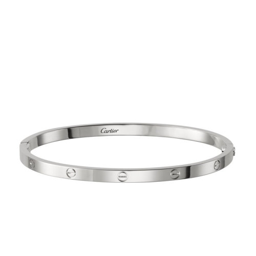 CARTIER/卡地亞 LOVE小號款18K金白金手鐲 B6047415