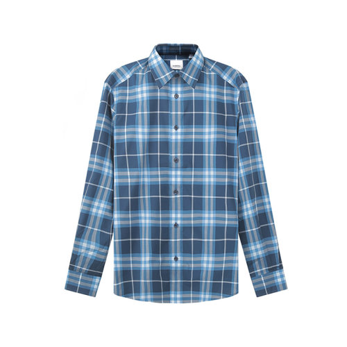 BURBERRY/博柏利 【22春夏新款】 男款棉質(zhì)長袖襯衫格紋 80503601