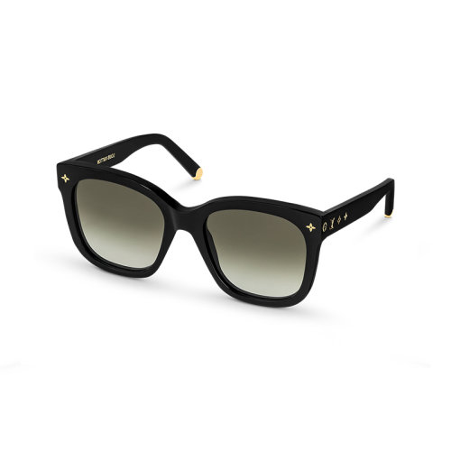 Louis Vuitton/路易威登 22年秋冬新款 MY MONOGRAM系列 女士黑色鏡片醋酸纖維鏡框貓眼太陽(yáng)鏡墨鏡Z1729W