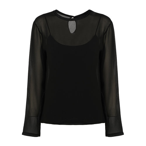 MaxMara/麥絲瑪拉 女士雪紡衫女士長袖T恤FERRAR