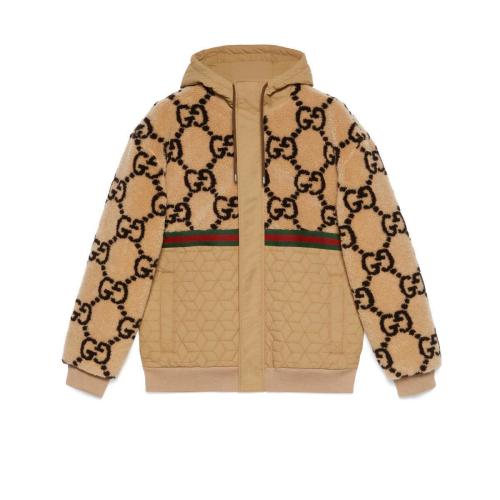  GUCCI古馳 22年秋冬 男士 GG提花環(huán)保毛皮夾克 706419 XJETL 2066