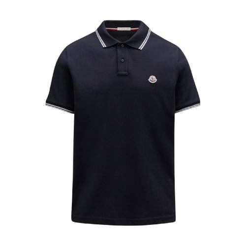  MONCLER蒙可蒙克萊 22年秋冬 男士 短袖Polo Polo with stripe detail G10918A706008455677X 預定商品1-3周發(fā)貨