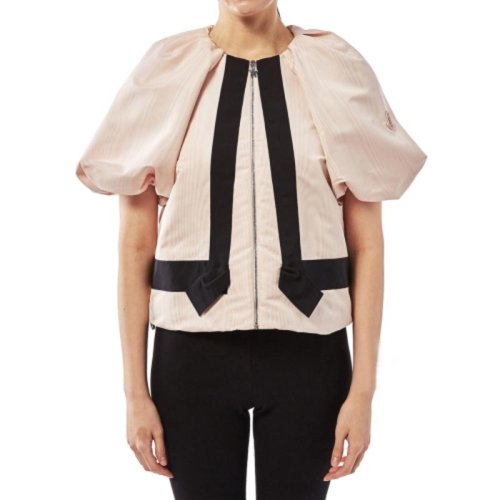 Moncler/蒙克萊 蒙口女裝 女士織物粉色經(jīng)典時(shí)尚秋冬拉鏈夾克外套 D11934514185640