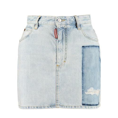 Dsquared2/D二次方  春夏 服裝 女性 藍色 女士半身裙 S75MA0705S30309_470