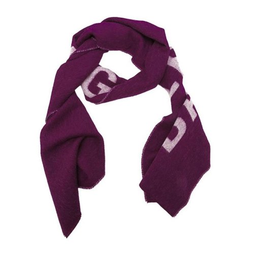 Balenciaga/巴黎世家 女士紅色時(shí)尚字母印花羊毛圍巾圍脖 530047-320B0-6177