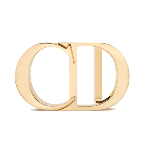 DIOR/迪奧 男士CD標(biāo)志黃銅鍍金35mm皮帶扣4912ORMET_H00K