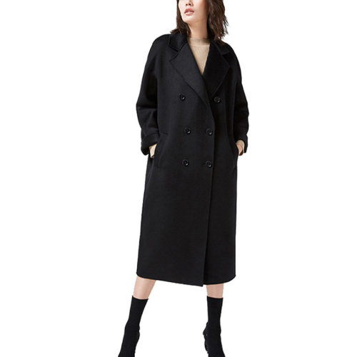 GeleiStory/GeleiStory 復(fù)古系列毛呢大衣雙面羊絨大衣水波紋歐美羊絨大衣女士外套女士大衣