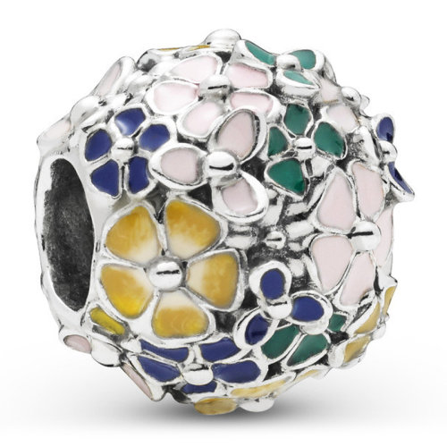 PANDORA/潘多拉 女士彩色925銀五彩花朵串珠 797907ENMX