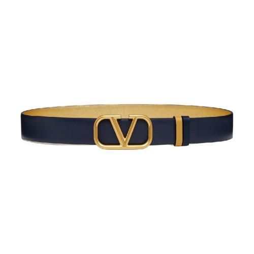  VALENTINO華倫天奴 22年秋冬 女士 腰帶 CEINTURE VLOGO SIGNATURE RéVERSIBLE EN VEAU BRILL 預(yù)定商品1-3周發(fā)貨