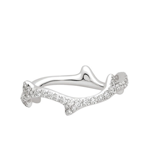 DIOR/迪奧 22春夏新款BOIS DE ROSE系列 18k金白金鑲嵌鉆石戒指JBDR95007_0000