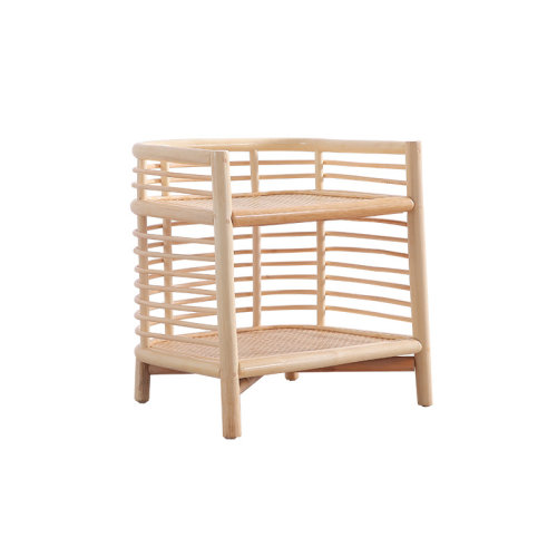 GeleiStory/GeleiStory  藤床簡(jiǎn)約現(xiàn)代臥室民宿酒店藤編雙人床日式ins風(fēng)1.8米床