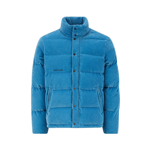 Moncler/蒙克萊 22年秋冬新款 Maya 70系列FRGMT藤原浩特別款 男女同款淺藍色純棉燈芯絨短款羽絨夾克H209U1A00012M2363726