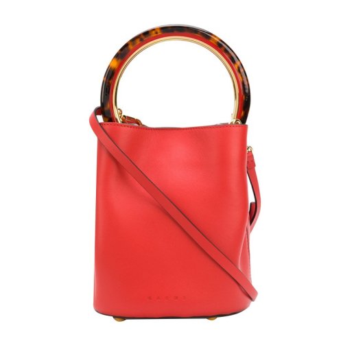 MARNI/瑪尼 Pannier系列 女士時(shí)尚小牛皮單肩斜挎包手提包