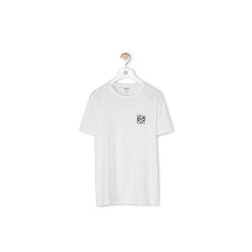  LOEWE羅意威 男士 短袖T恤 棉質 Anagram 刺繡T恤 H6109230CR-2100 預定商品1-3周發(fā)貨