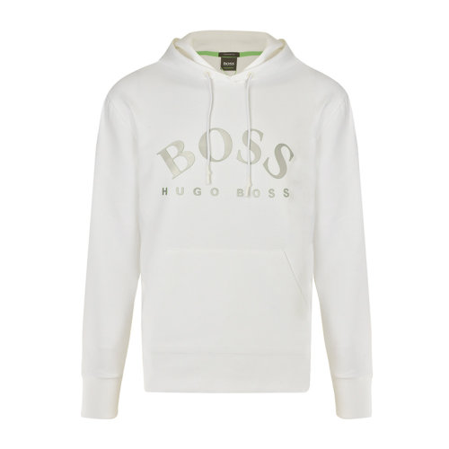 Hugo Boss/雨果波士 男裝 服飾 純色棉質(zhì)BOSS標(biāo)時(shí)尚休閑長袖T恤連帽 男衛(wèi)衣