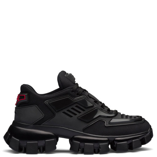 PRADA/普拉達  Cloudbust Thunder系列 女士黑色織物和橡膠運動鞋1E819L_3KR2_F0002_F_050