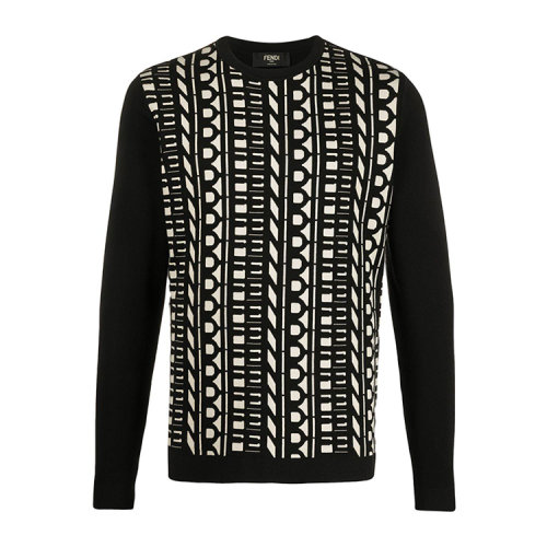 FENDI/芬迪 20年秋冬 服裝百搭 男性 黑色 男士針織衫/毛衣 FZY072#ABDD#F19OS