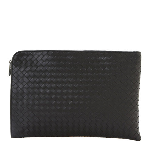 Bottega Veneta/葆蝶家  寶緹嘉男包 時(shí)尚簡(jiǎn)約 男士黑色皮革手拿包 224052V46511000 HKY012467