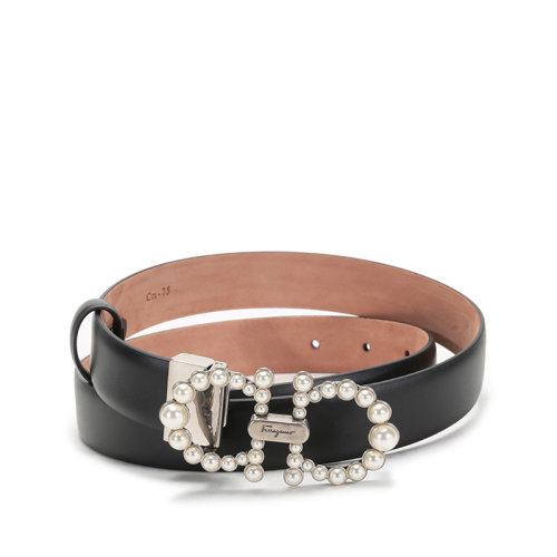 Salvatore Ferragamo/菲拉格慕   女士牛皮板扣式皮帶腰帶 230054