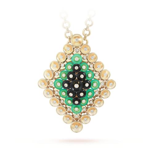  VCA梵克雅寶 22年秋冬 女士 胸針 Bouton d%27or吊墜項鏈亦可作可拆式胸針 VCARO9MU00 預定商品1-3周發(fā)貨