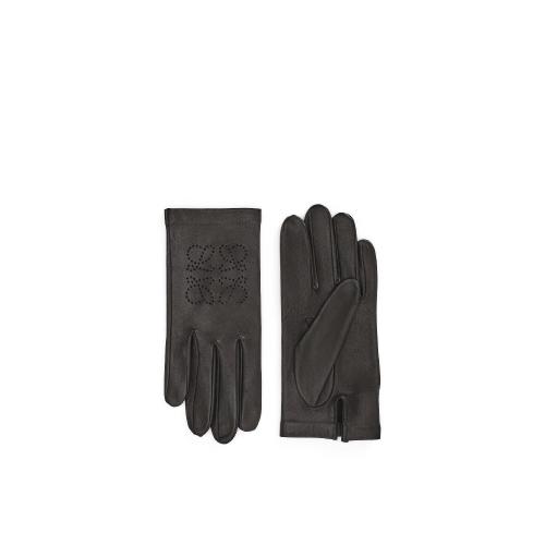  LOEWE羅意威 22年秋冬 女士 手套 Anagram gloves in lambskin K821246X01-1100