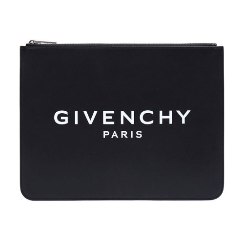 Givenchy/紀梵希 男士 男包 黑色皮革時尚手拿包 BK600JK0AC-001