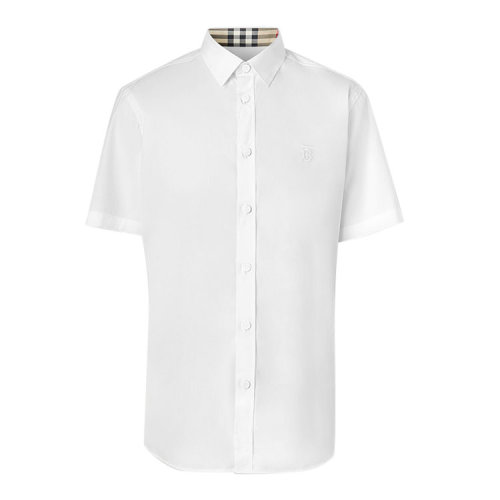 BURBERRY/博柏利 短袖專屬標(biāo)識圖案男士短袖襯衫 8032313 1