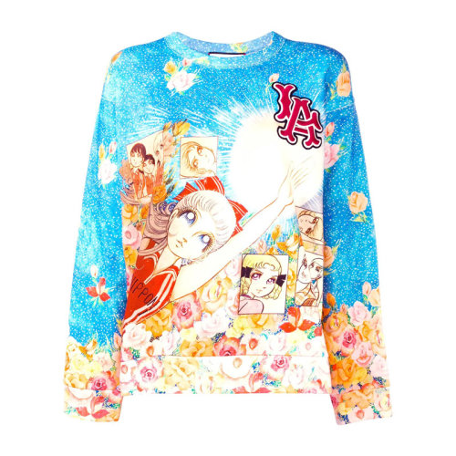 GUCCI/古馳  女裝 服裝 藍(lán)色棉女士美少女衛(wèi)衣 女士衛(wèi)衣 469250