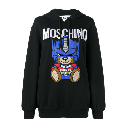 MOSCHINO/莫斯奇諾  女裝 服飾 棉質機器人圖案長袖休閑女士衛(wèi)衣