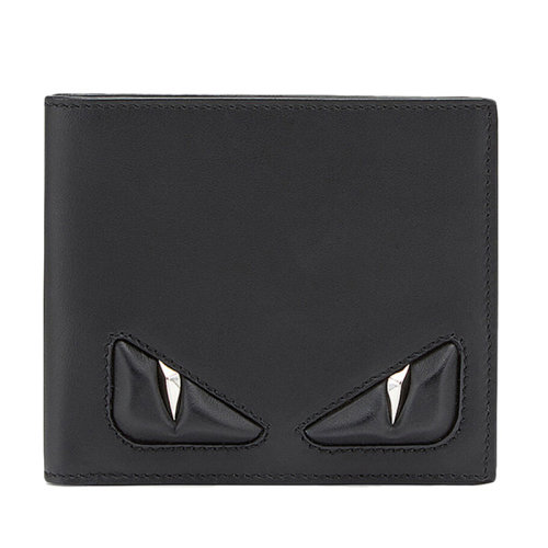 FENDI/芬迪黑色皮質(zhì)男女通用錢(qián)包7M0169 5WF F06   bi