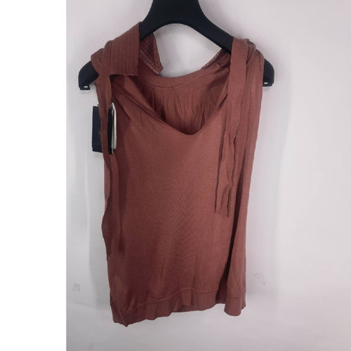 Emporio Armani/安普里奧阿瑪尼豆沙色女士無袖針織衫 上衣