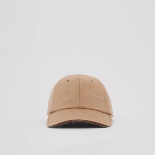 BURBERRY 22年秋冬 男士 專屬標(biāo)識(shí)裝飾羊絨棒球帽 80649031