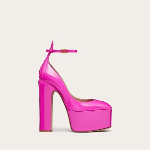  VALENTINO華倫天奴 22年秋冬 女士 高跟涼鞋 ESCARPINS VERNIS A_VEC PLATEAU VALENTINO GARA_