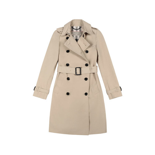 BURBERRY/博柏利 女士風(fēng)衣 女款聚酯纖維長(zhǎng)款風(fēng)衣外套 80089761