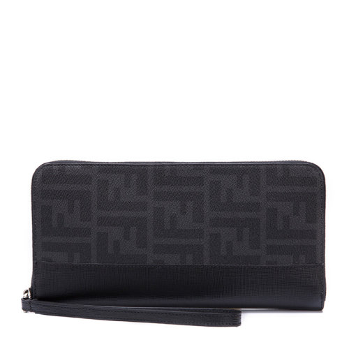 Fendi 芬迪  男士牛皮經(jīng)典雙F印花時(shí)尚錢(qián)包手拿包