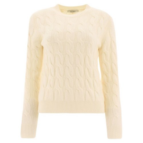  MaxMara/麥絲瑪拉 女士白色時尚休閑針織衫/毛衣 EDIPO 001 PLFSX