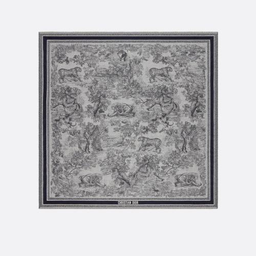  DIOR迪奧 22年秋冬 女士 圍巾 Dior 印花披肩 14JOU140I142_C583 預(yù)定商品1-3周發(fā)貨