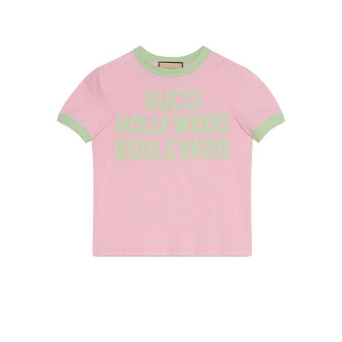  GUCCI古馳 22年秋冬 女士 針織棉T恤 695816 XJED4 5904