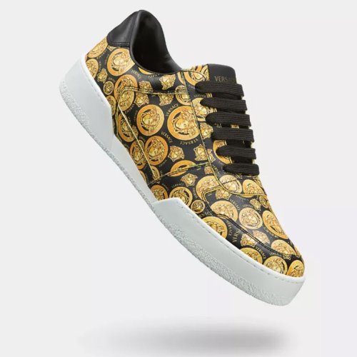  VERSACE/范思哲 男士多色牛皮革休閑運(yùn)動(dòng)鞋 DSU7843-D56VG-5B000 PLXSX